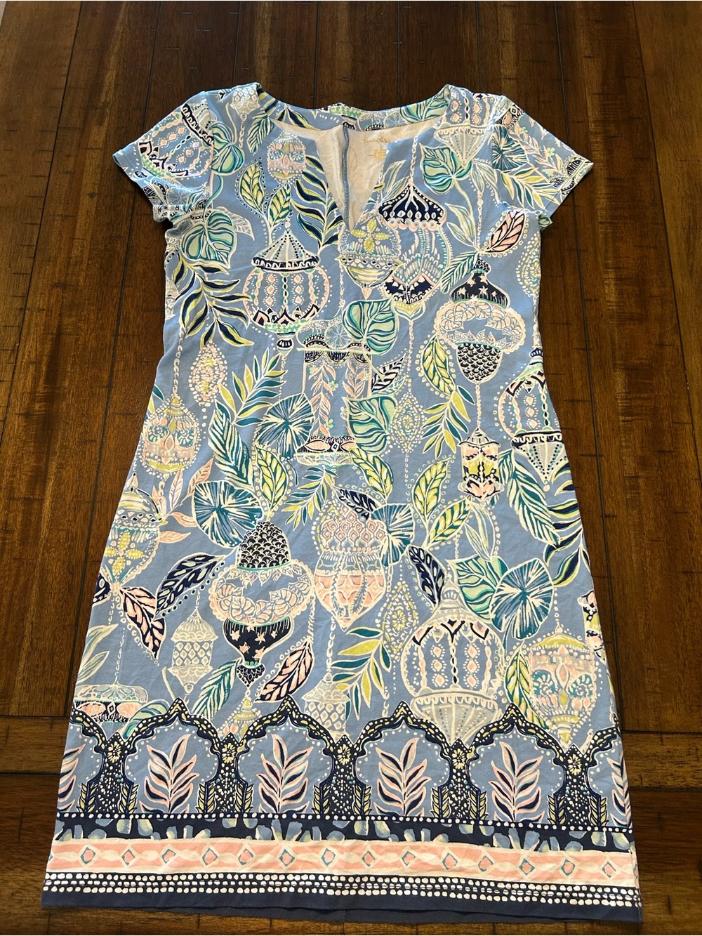 Lilly Pulitzer Lapis Lanterns Shift Dress Blue Size S